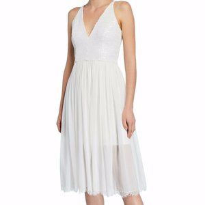 Dress The Population Sequin Bodice CHIFFON, NEW, S